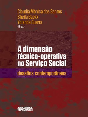cover image of A dimensão técnico-operativa no Serviço Social